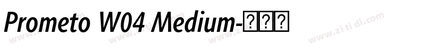 Prometo W04 Medium字体转换